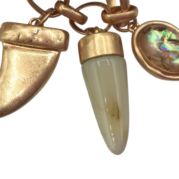 NWT Song of Style Gold Charm Necklace, Boho Talisman Pendant Necklace - Picture 15 of 15